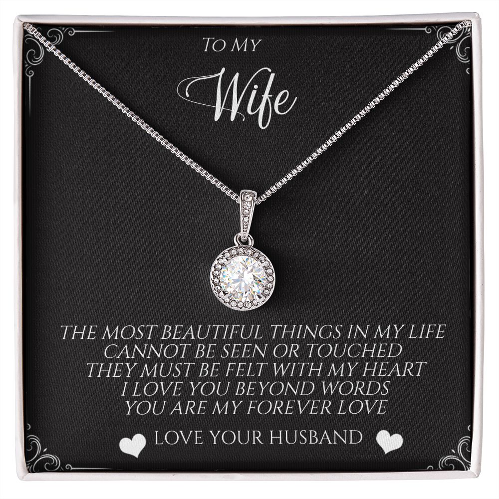 GS Gifting Stop To My Wife Eternal Hope Necklace Pendant Romantic Love Beyond Words Birthday Anniversary Just Because Gift - giftingstop